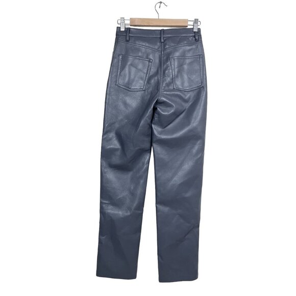 Wilfred The Melina Vegan Leather High rise Straight pants peppercorn grey size 2 - Picture 2 of 10